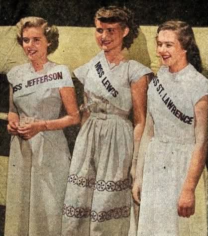 Miss Lewis County at Tri-County Dairyland Festival (1950)